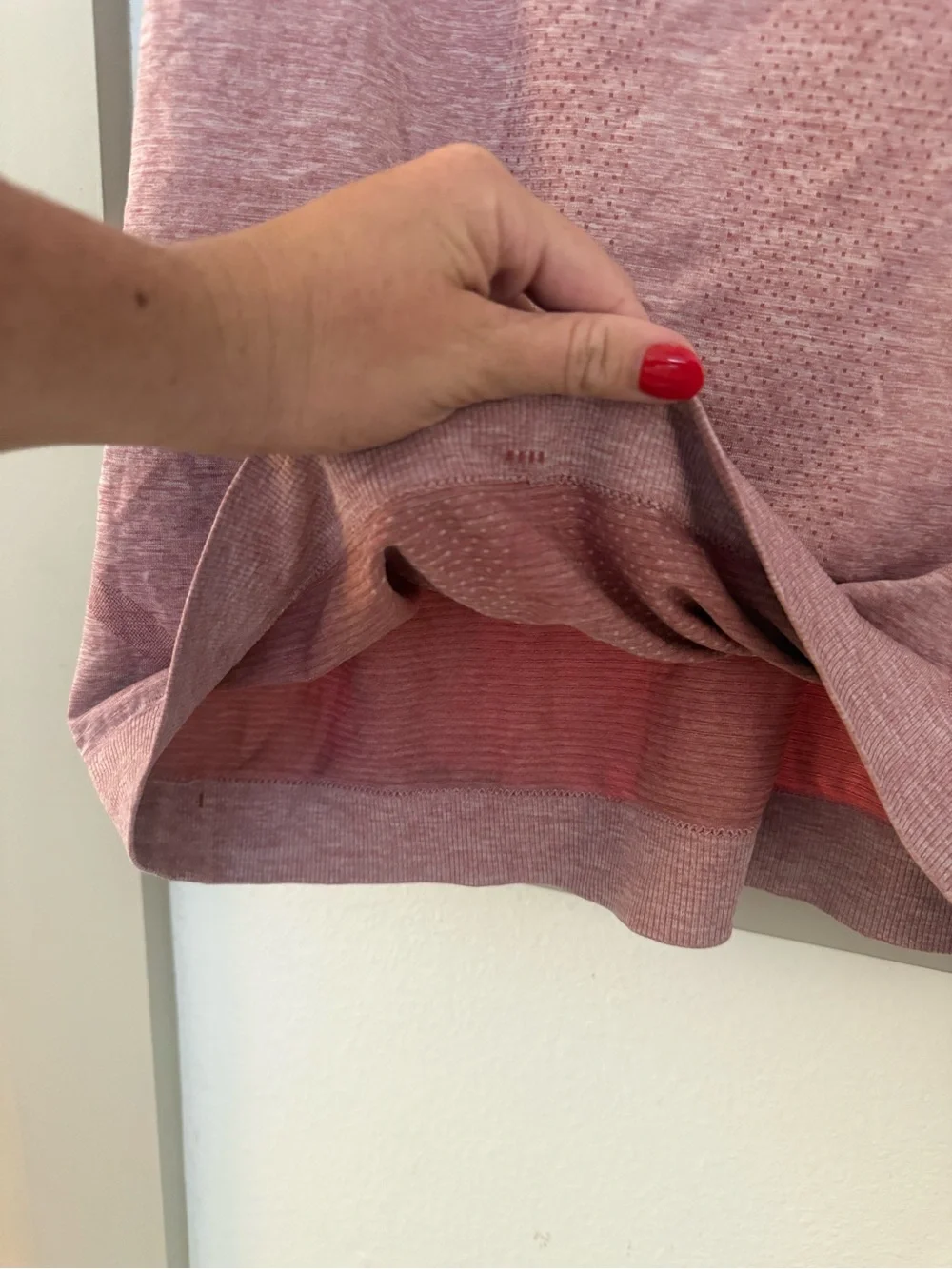 lululemon athletica Short Sleeve Swiftly Tech Top - Dusty Rose Heather - Picture 5 of 6
